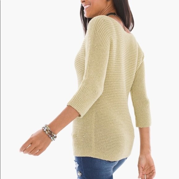 {Chico’s} Shine Detail Shannon Pullover - Picture 2 of 8